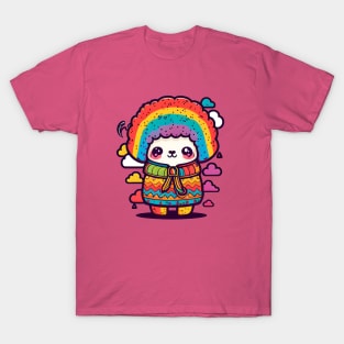 Colorful Alpaca kawaii T-Shirt